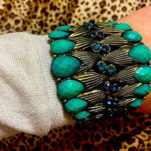 Large jeweled Cuff Bracelet
